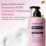 شامپو رزماری PDRN مدی‌کیوب 400 میل (Rosemary PDRN Cooling Thickening Shampoo) - Image 3